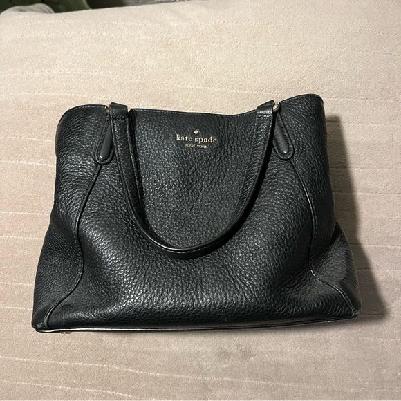 Kate Spade Black Leather Handbag - Picture 1 of 6